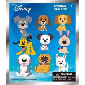 Disney Dogs 3D Foam Figural Clip Blind Bag | Cute Bag Charms & Backpack Keychain
